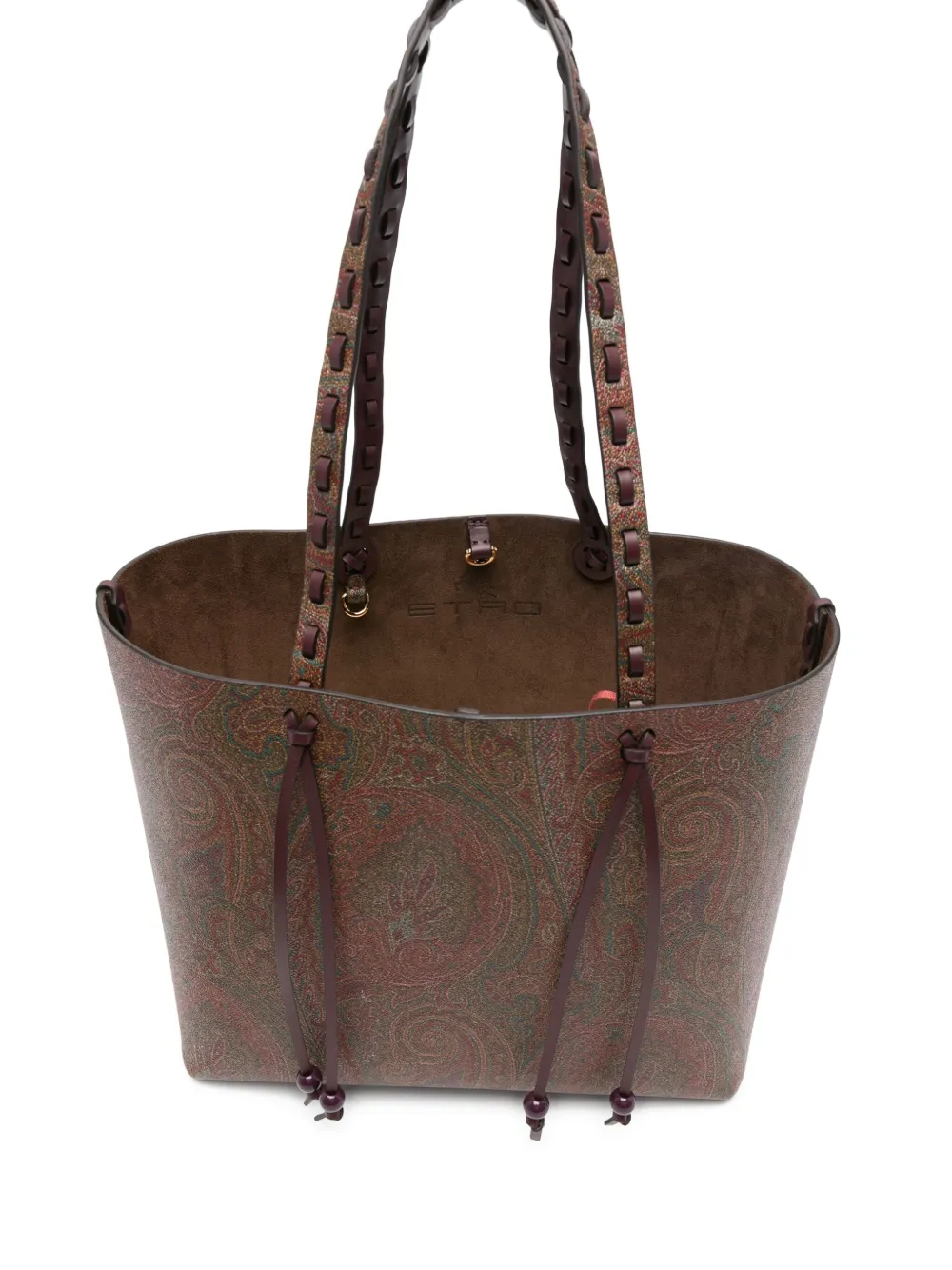 Etro Paisley-pattern Shoulder Bag In Brown