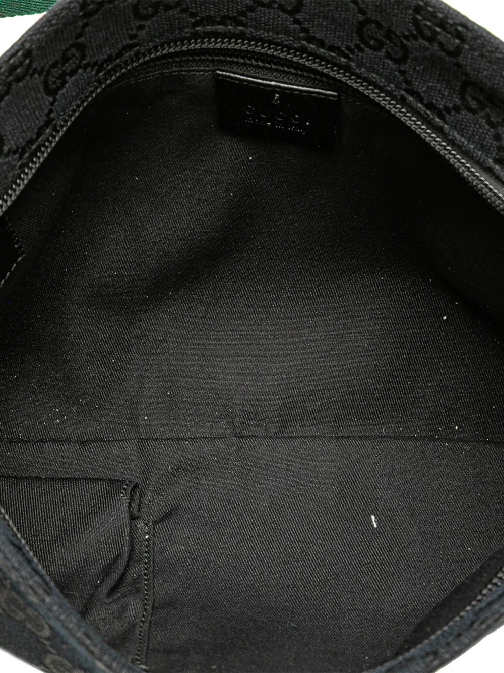 Pre-owned Gucci 2000-2015 Gg Canvas Web Crossbody Bag In Black