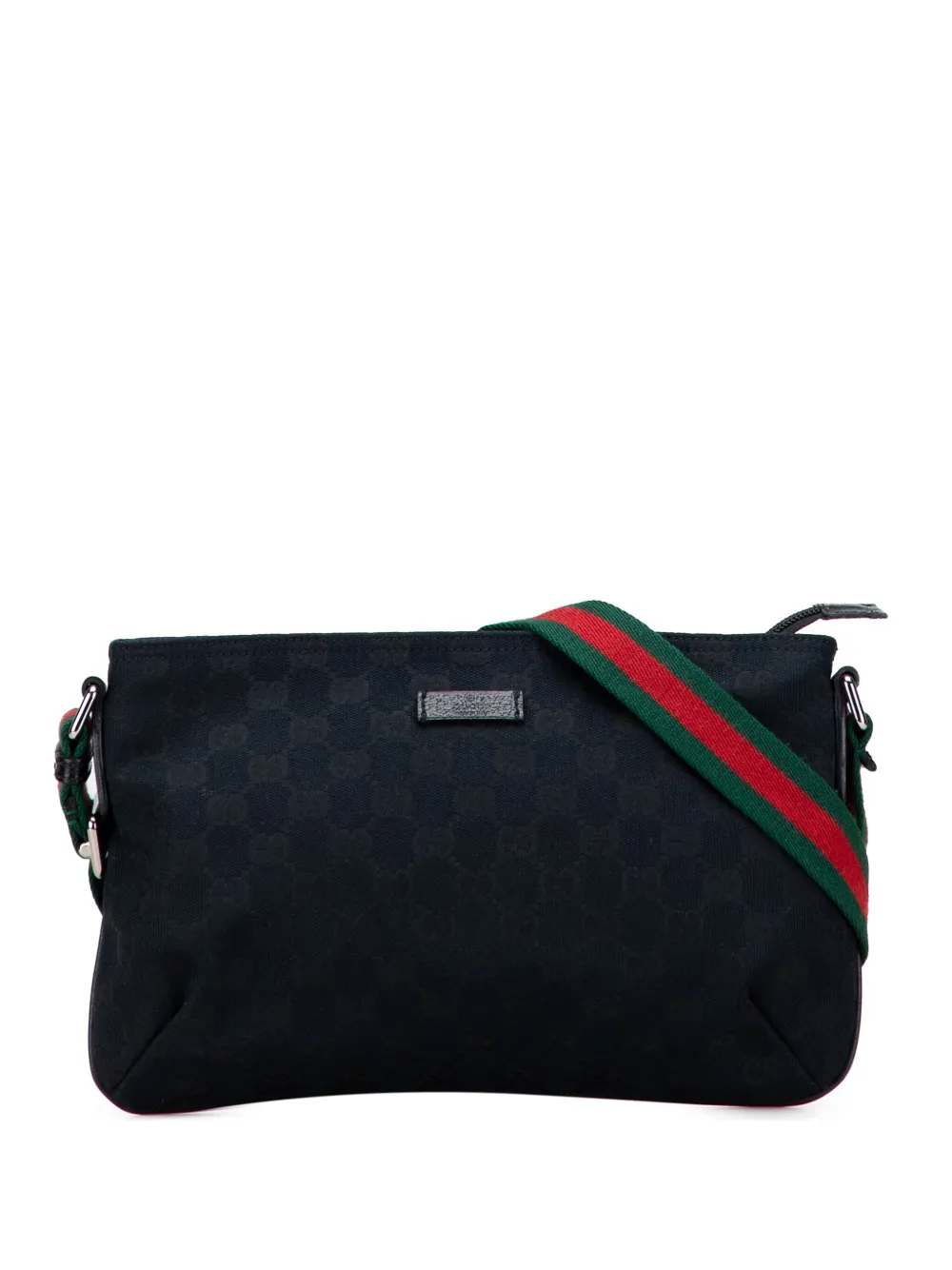 Gucci Pre-Owned 2000-2015 GG Canvas Web crossbody bag - ブラック Gucci Pre-Owned 2000-2015 GG Canvas Web crossbody bag - ブラック