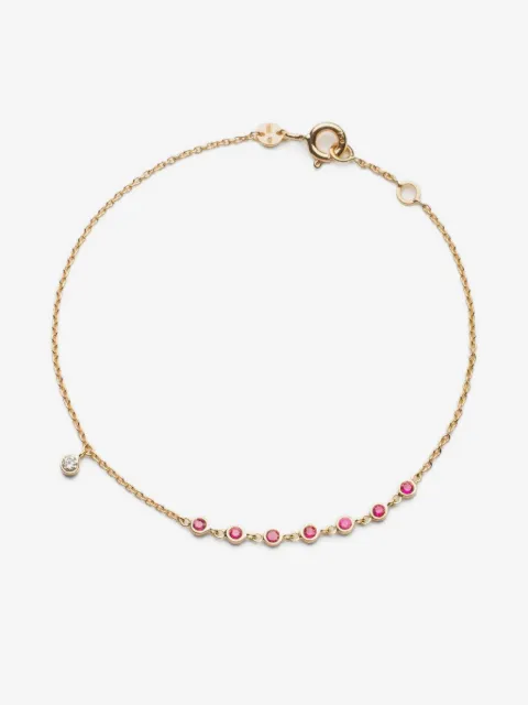 We by WHITEbIRD 18kt yellow gold Clarisse Rich ruby bracelet