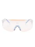 Alba Optics Jumbo shield-frame sunglasses - White