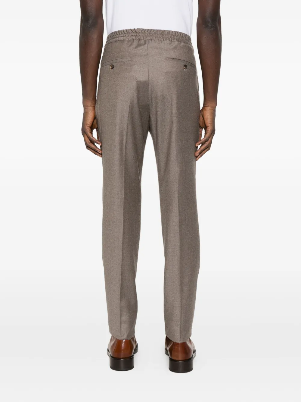 Incotex Broek met trekkoord Bruin