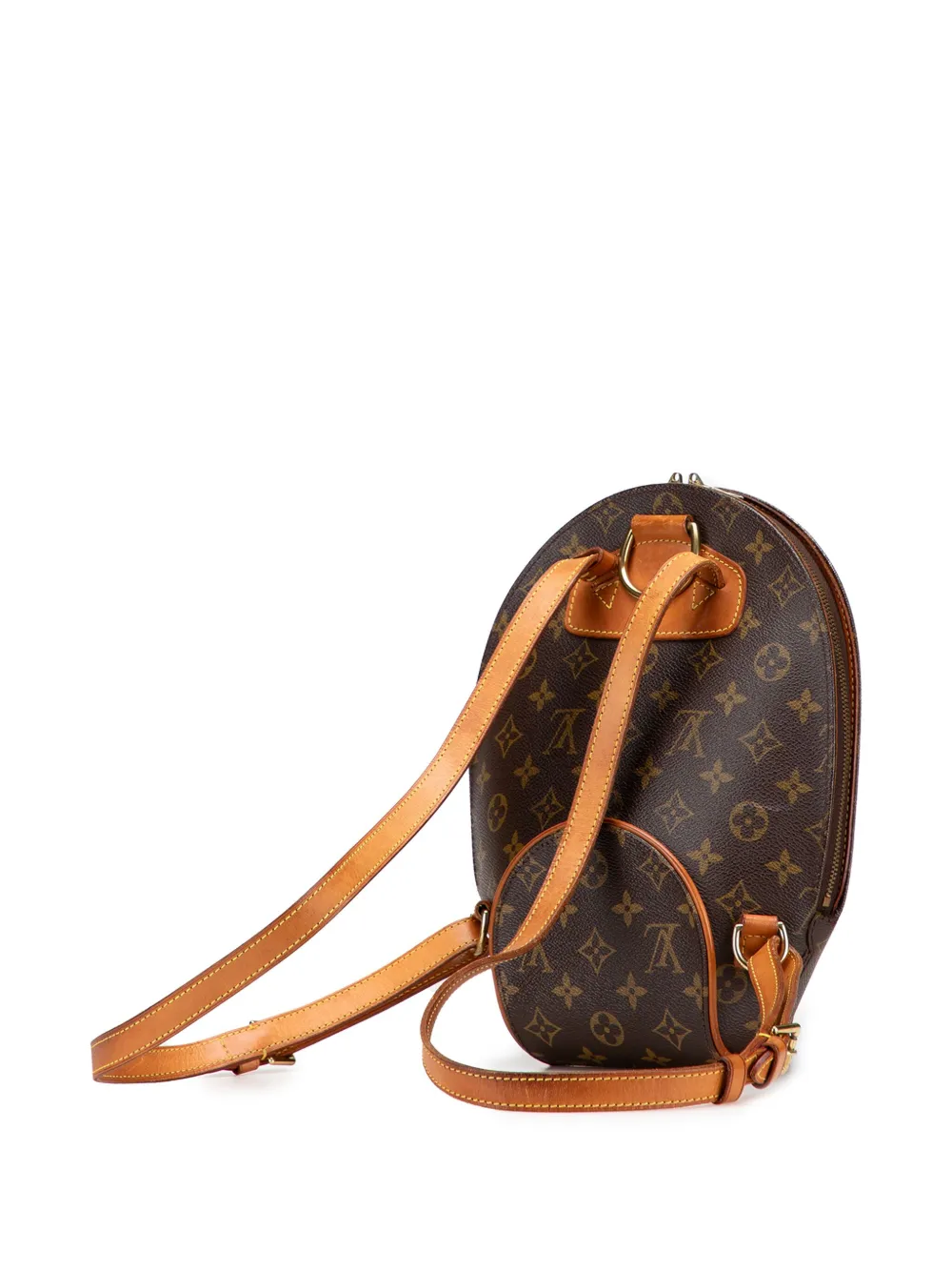 Pre-owned Louis Vuitton 1998 Monogram Ellipse Backpack In Brown