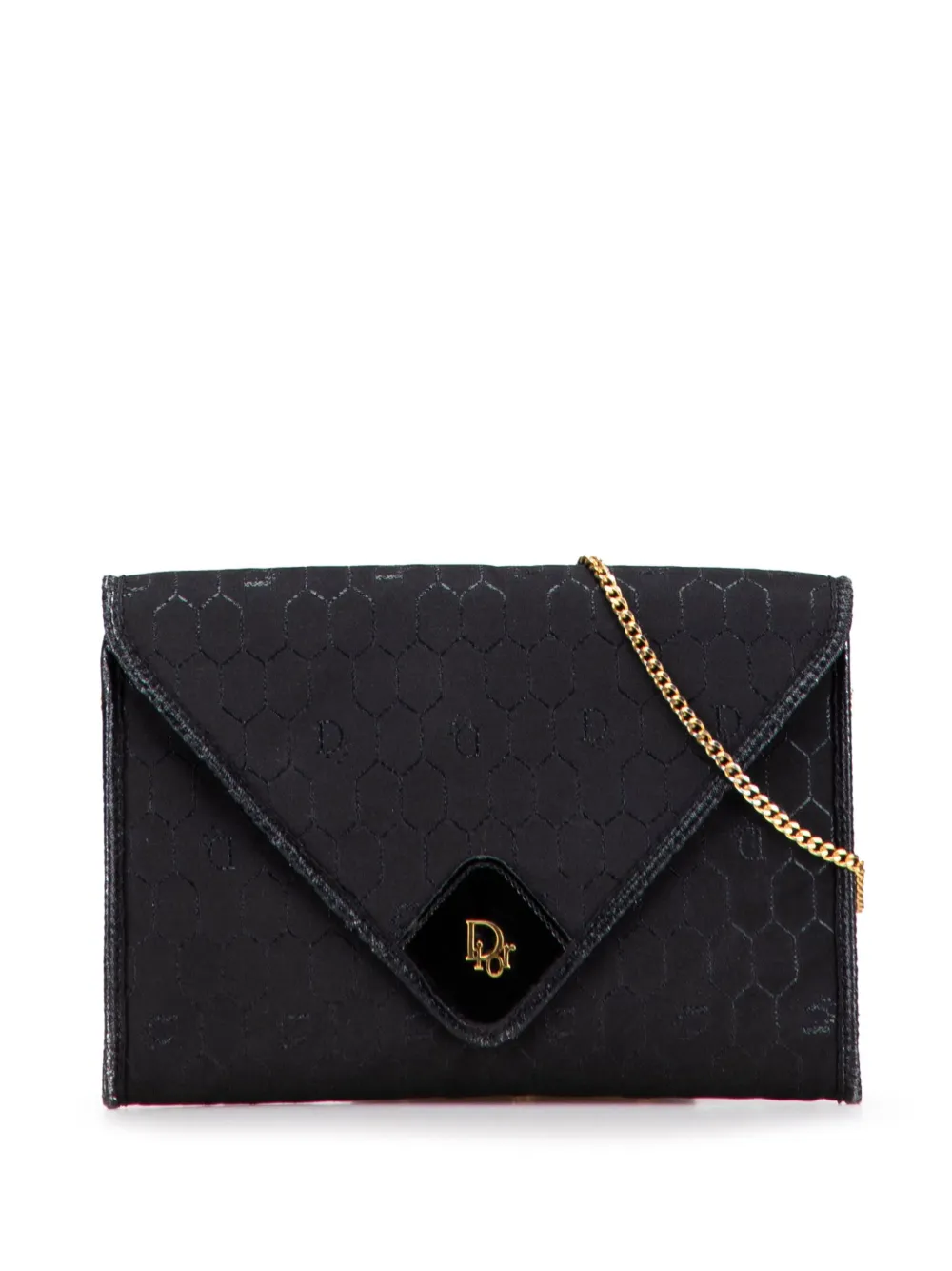 Christian Dior Pre-Owned 20th Century Honeycomb Canvas Chain crossbody Christian Dior Pre-Owned 20th Century Honeycomb Canvas Chain crossbody
