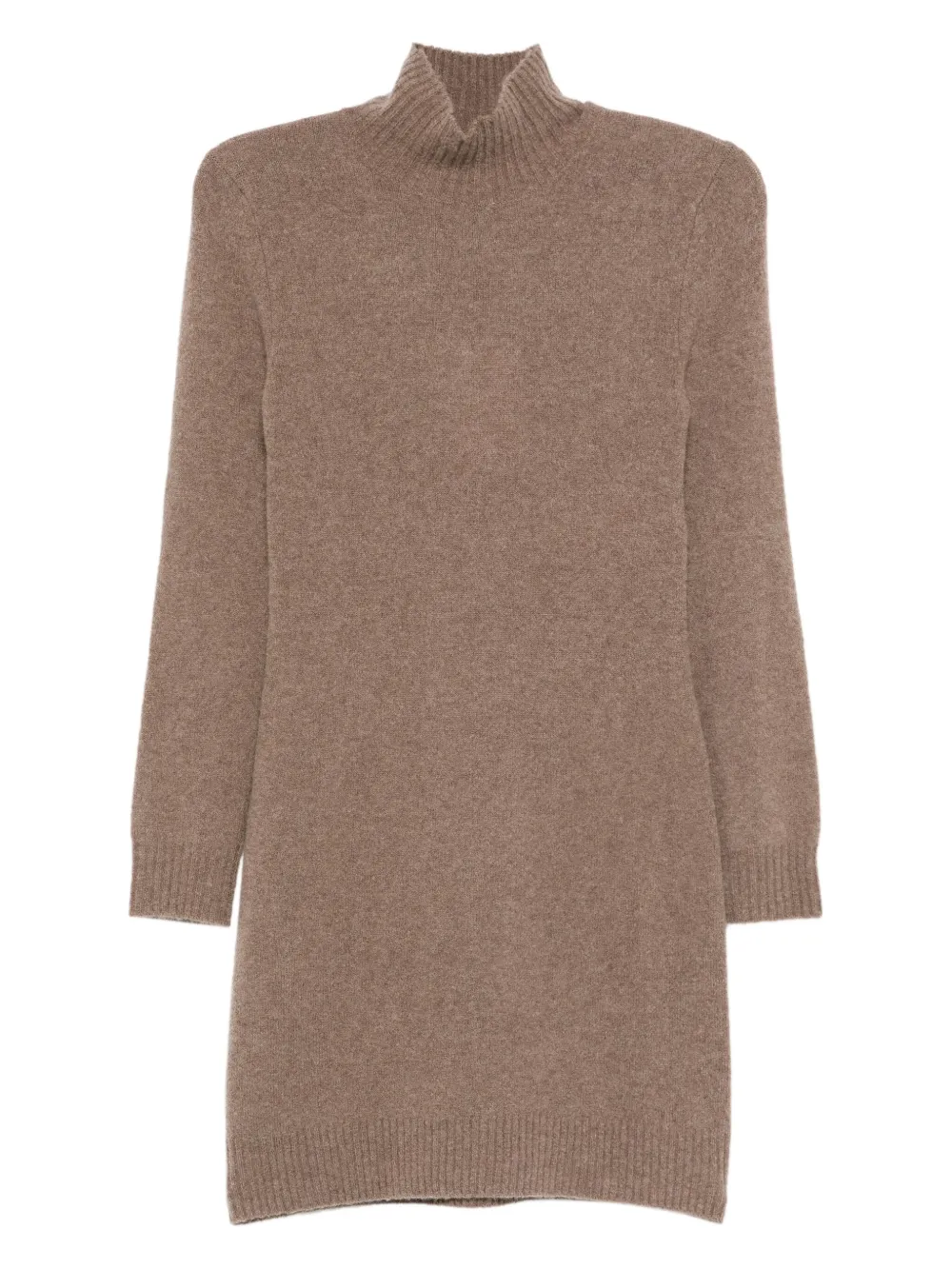 Max Mara roll-neck knitted dress | Brown | Image 1