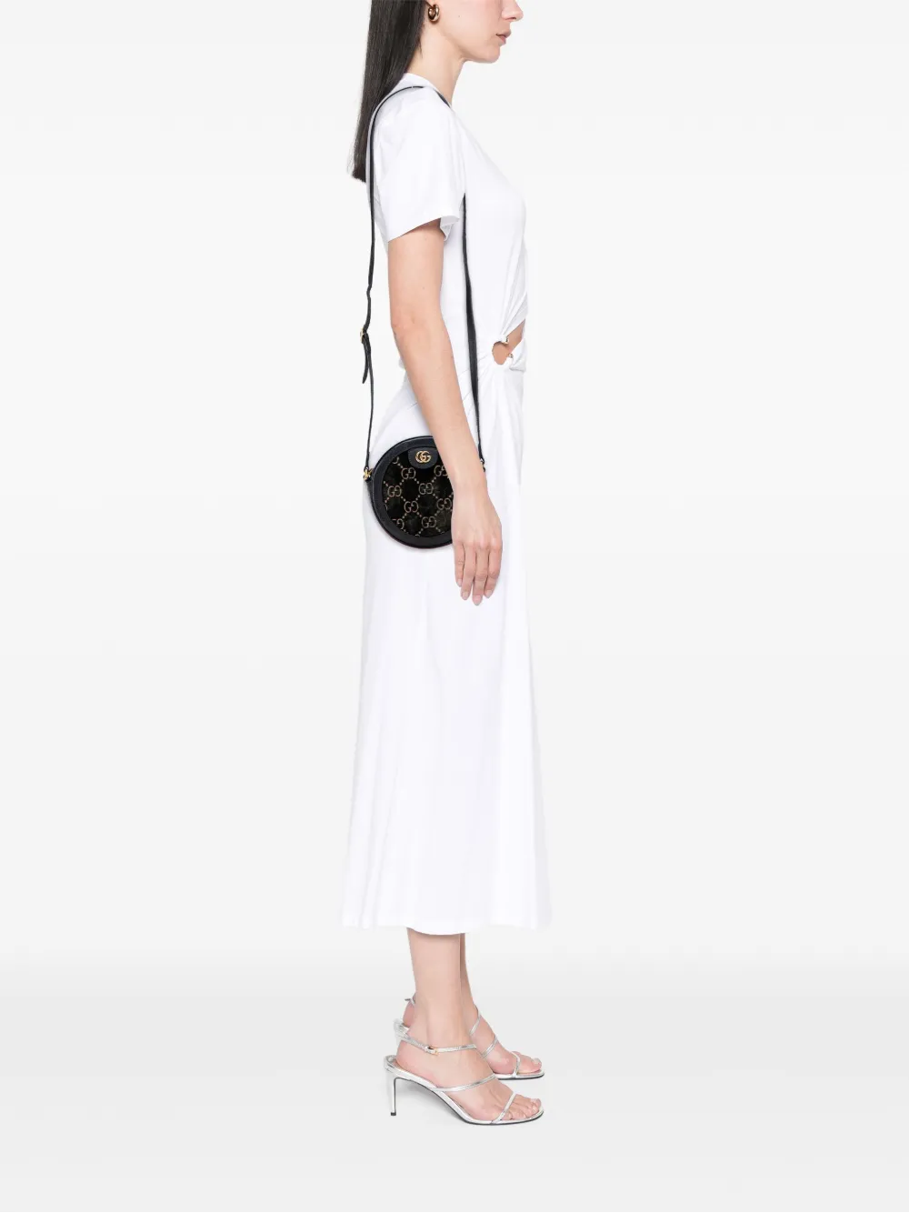 Gucci Pre-Owned 2016-2025 GG Marmont Velvet Round crossbody bag | Pre-Owned | Image 2