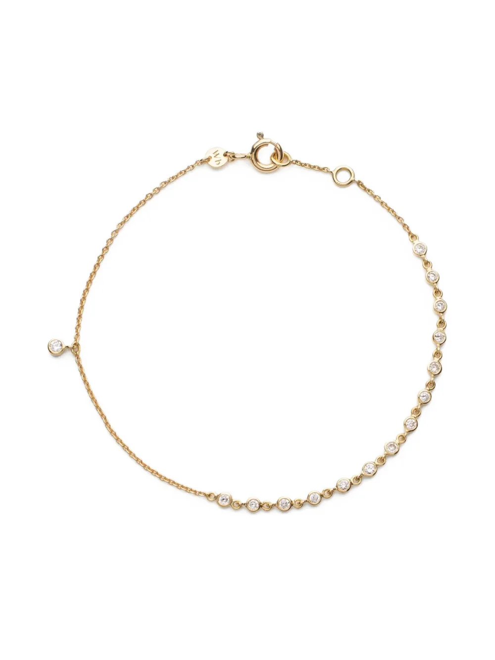 We By Whitebird 18kt Diamond Bezel Bracelet In Gold
