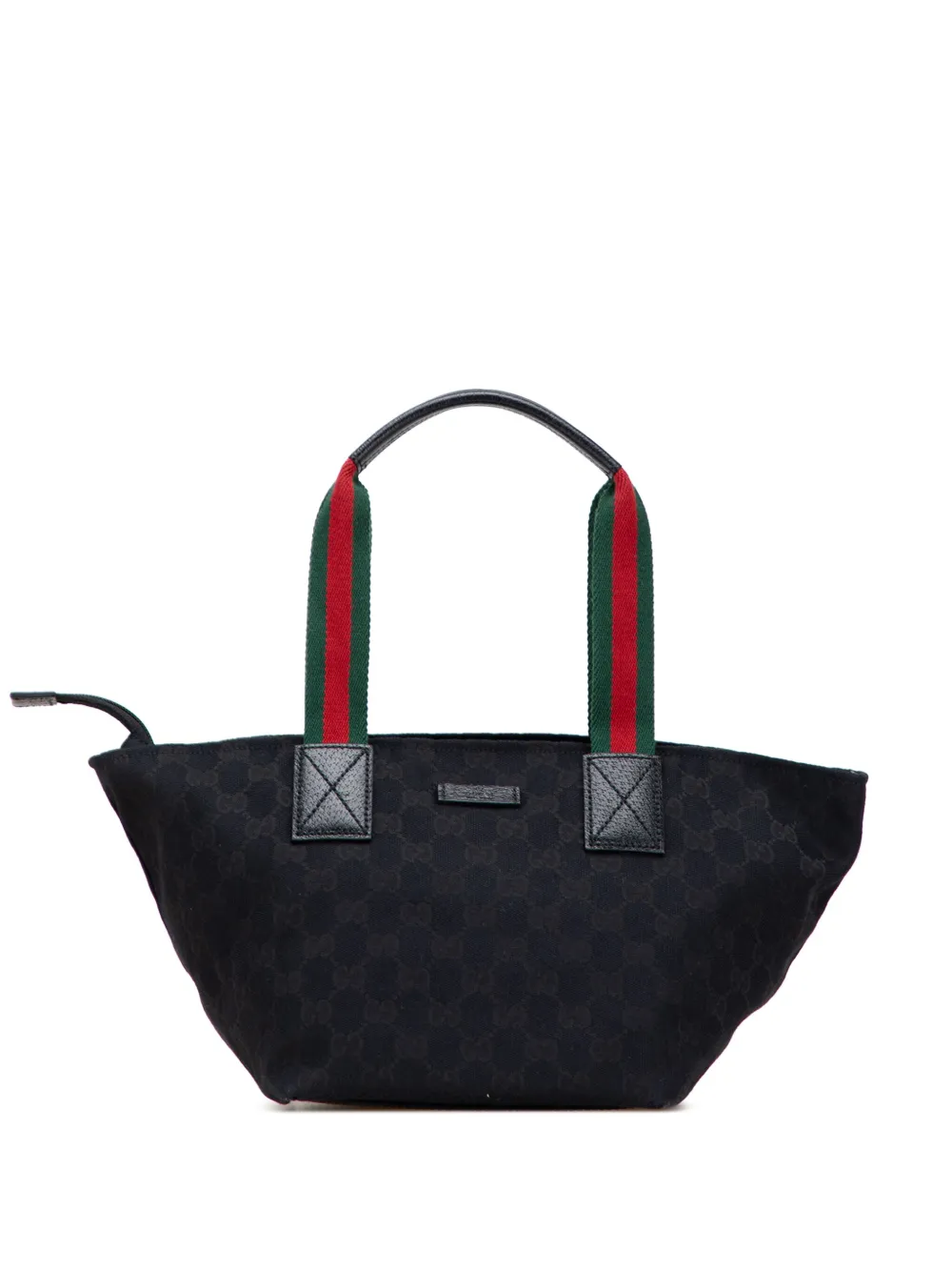 Gucci Pre-Owned 2000-2015 GG Canvas Web handbag - ブラック Gucci Pre-Owned 2000-2015 GG Canvas Web handbag - ブラック