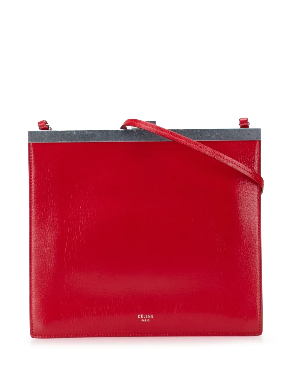 Céline Pre-Owned 2017 Mini Leather Clasp crossbody bag - レッド Céline Pre-Owned 2017 Mini Leather Clasp crossbody bag - レッド