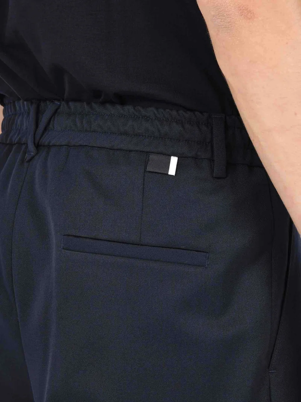 Low Brand Geplooide pantalon Blauw