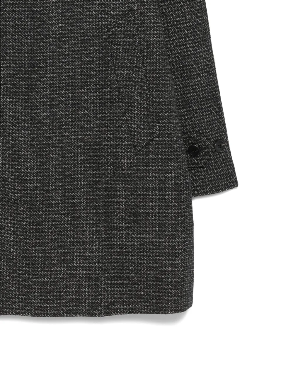 Prada Geruite jas met raglan mouwen Zwart