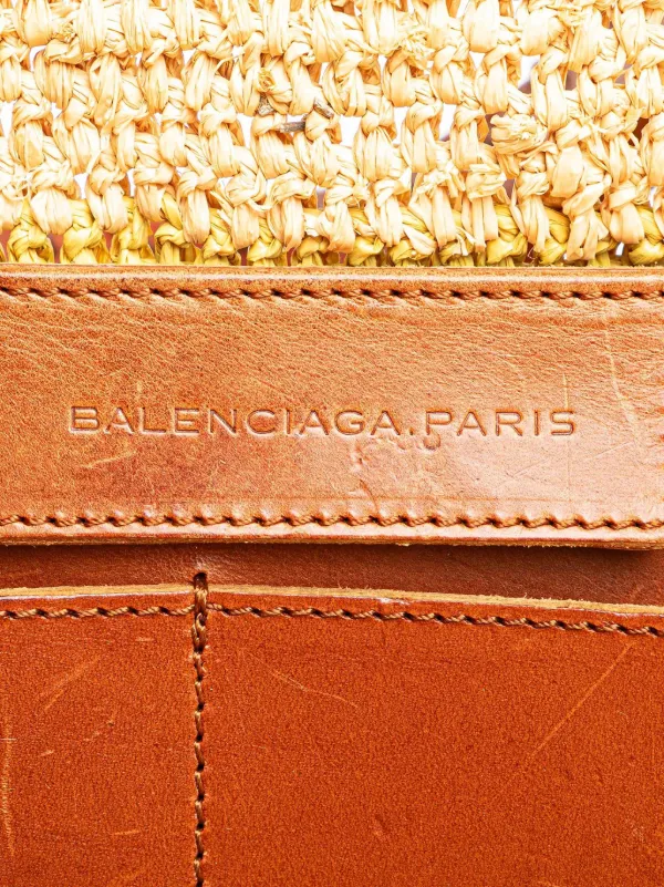 Balenciaga Pre-Owned 2005-2025 Raffia Motocross Classic Panier Basket Tote  Bag Brown FARFETCH IN
