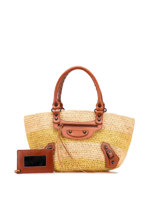 Balenciaga Pre-Owned 2005-2025 Raffia Motocross Classic Panier