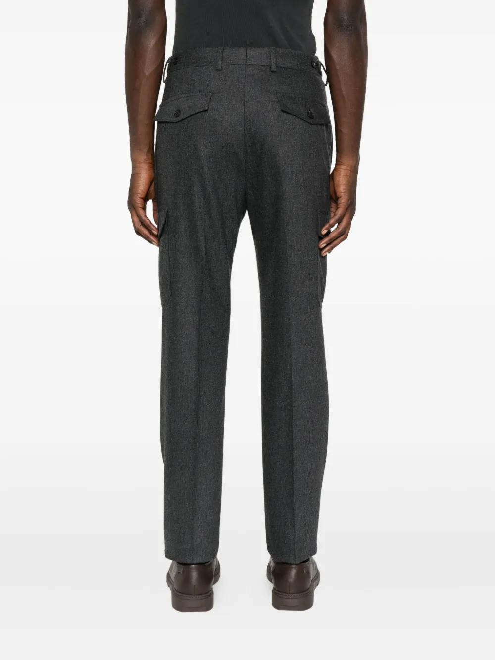 Incotex Cargo-pocket Trousers In Black