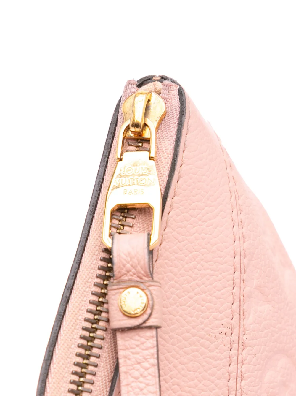 Pre-owned Louis Vuitton 2018 Monogram Empreinte Daily Pouch Clutch Bag In Pink