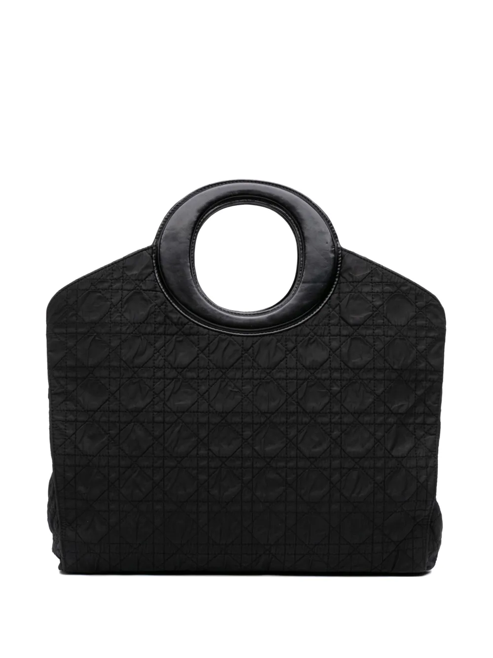 Christian Dior Pre-Owned 1997 Nylon Cannage Top Handle tote bag - ブラック Christian Dior Pre-Owned 1997 Nylon Cannage Top Handle tote bag - ブラック