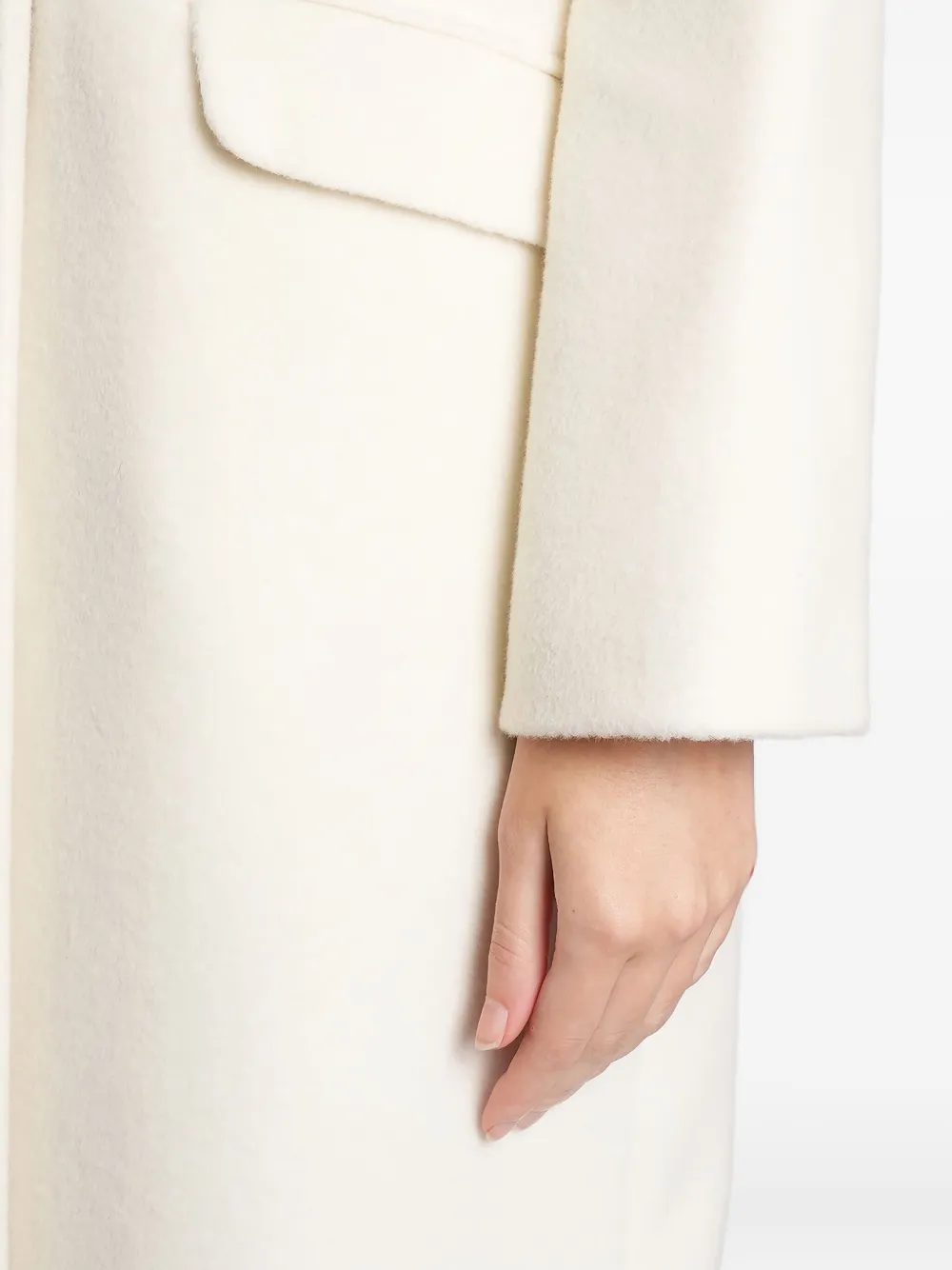 Tagliatore Double-breasted Coat In White