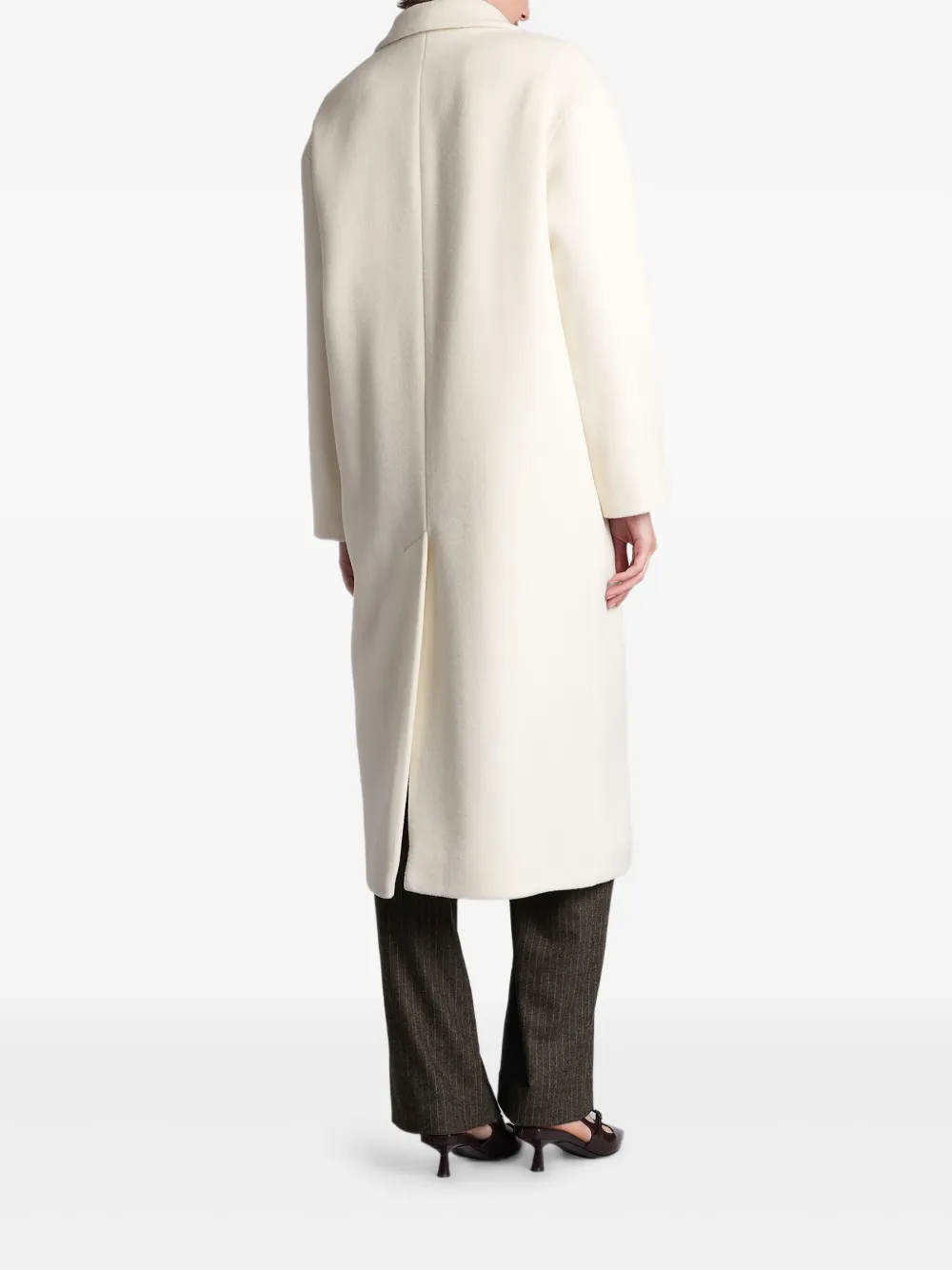 Tagliatore Double-breasted Coat In White