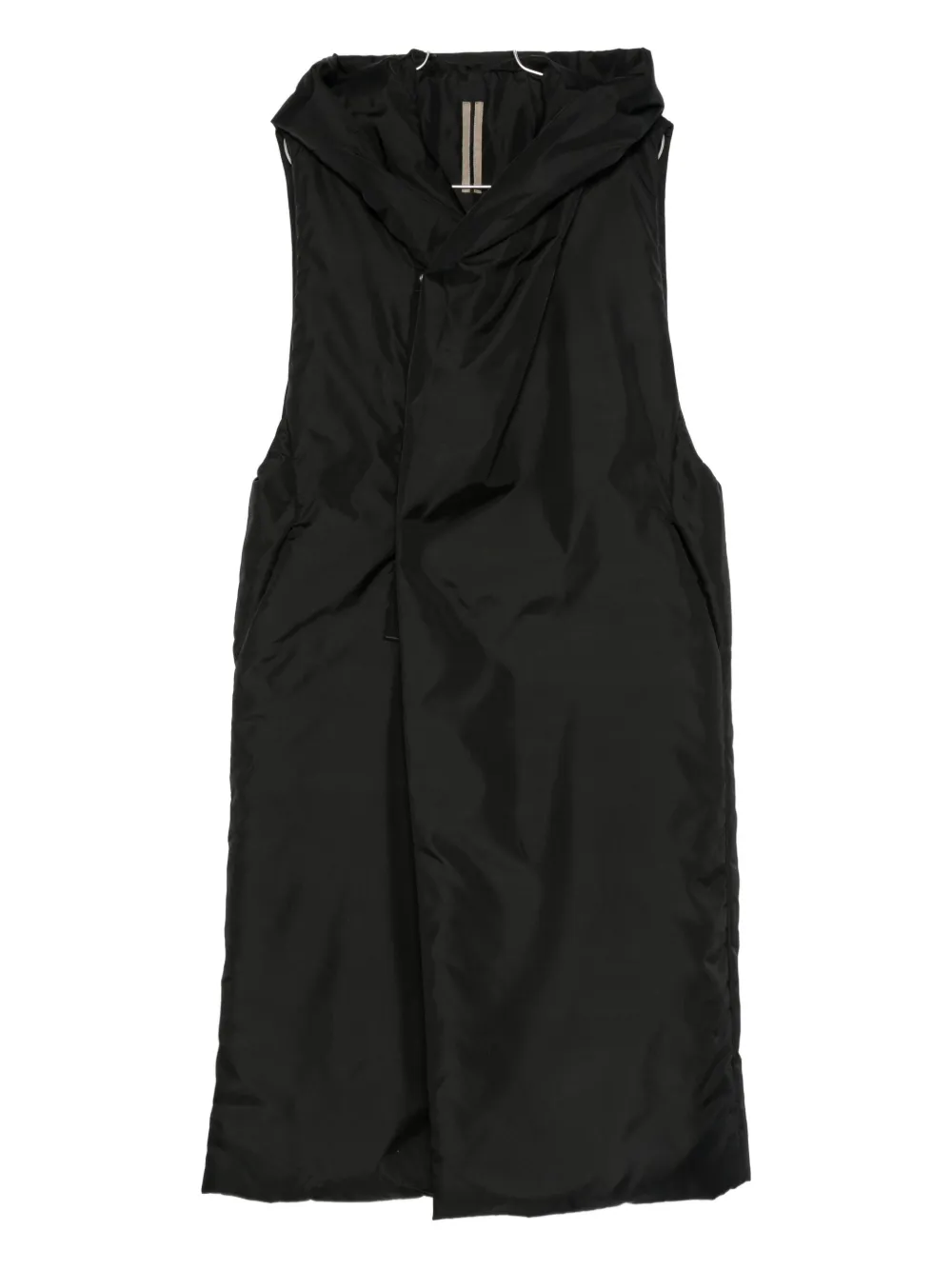 Rick Owens Drkshdw Sleeveless Padded Coat In Black