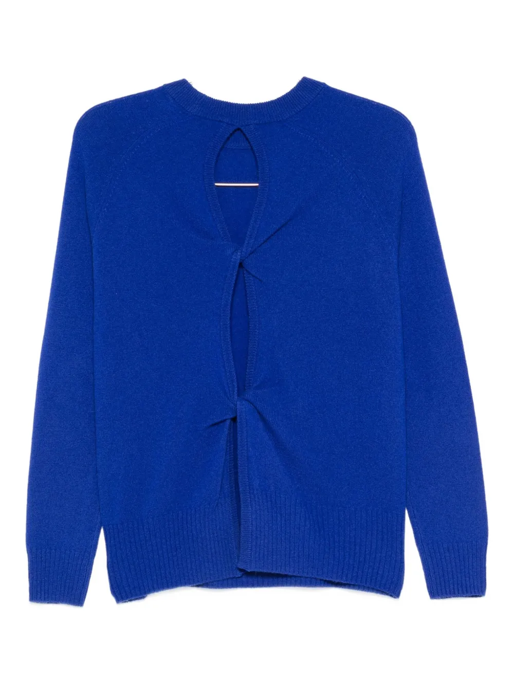 Christopher Esber Keyhole-back Cashmere Sweater In Blue