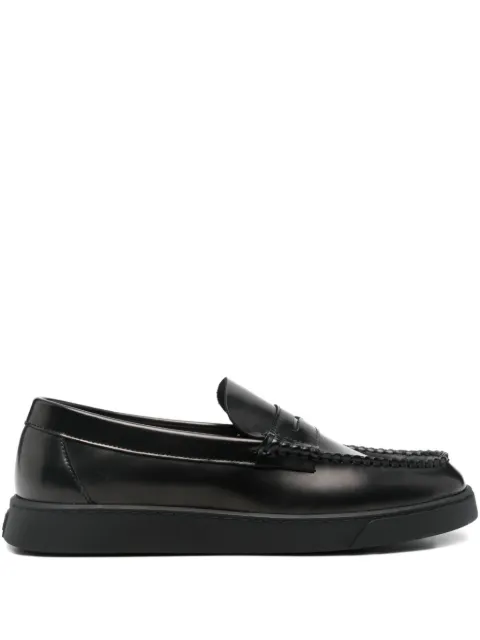REFERENC penny leather loafers