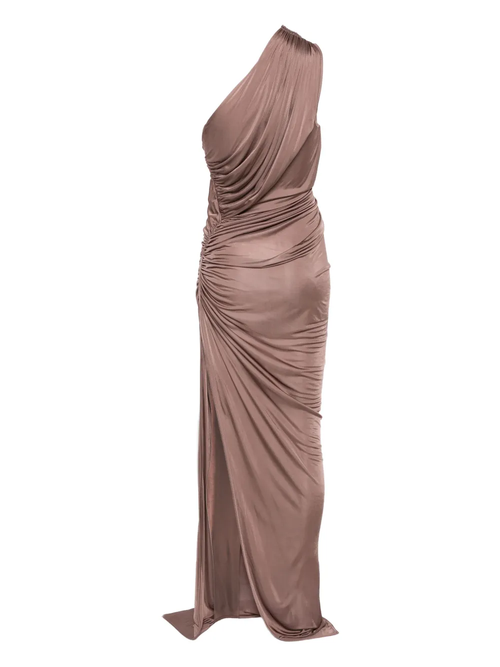 Rick Owens Lilies one-shoulder draped dress - Roze