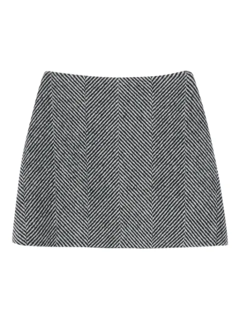 Ermanno Scervino herringbone-pattern mini skirt