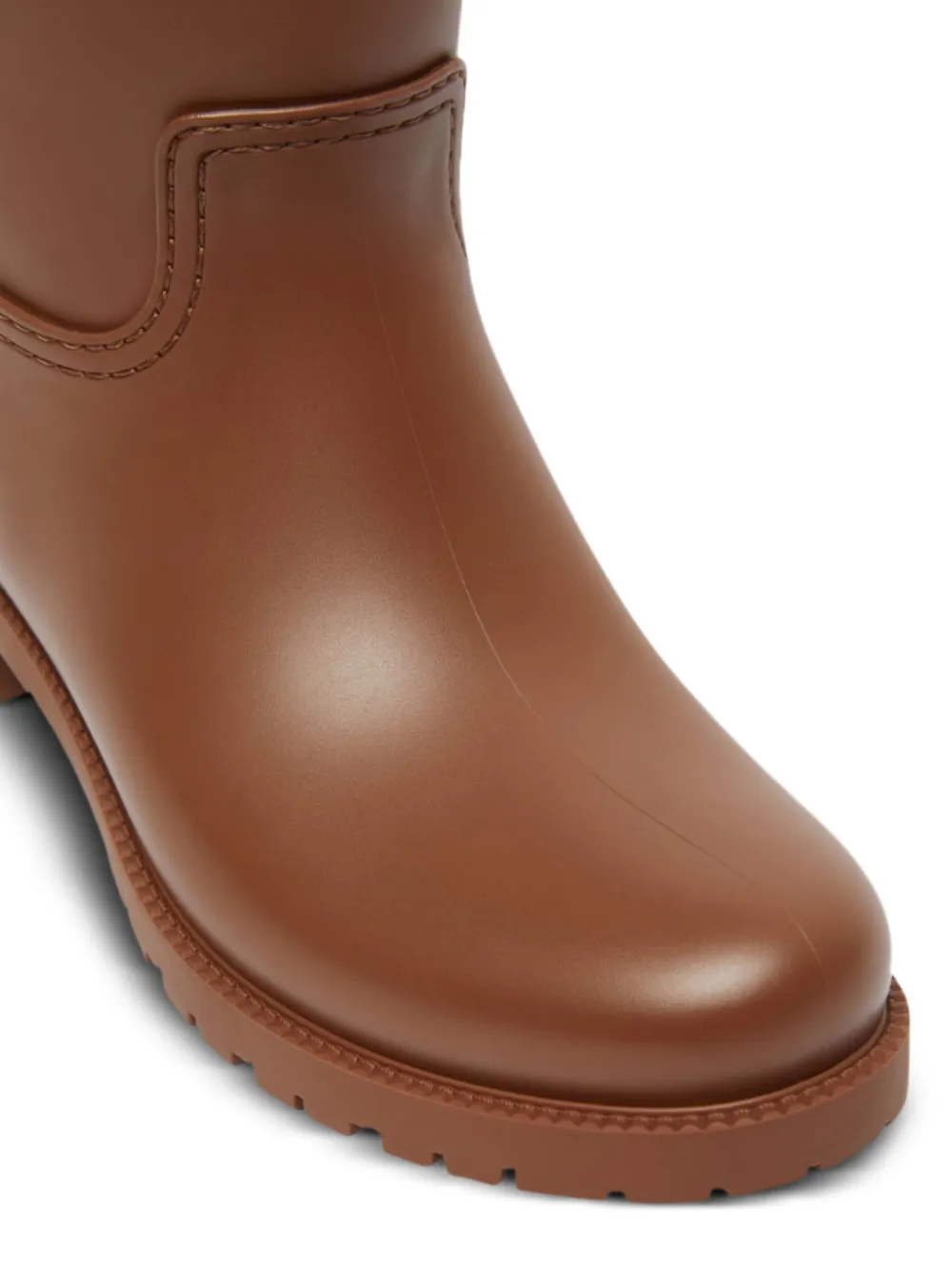 Max Mara Laarzen verfraaid met logo en blokhak Bruin