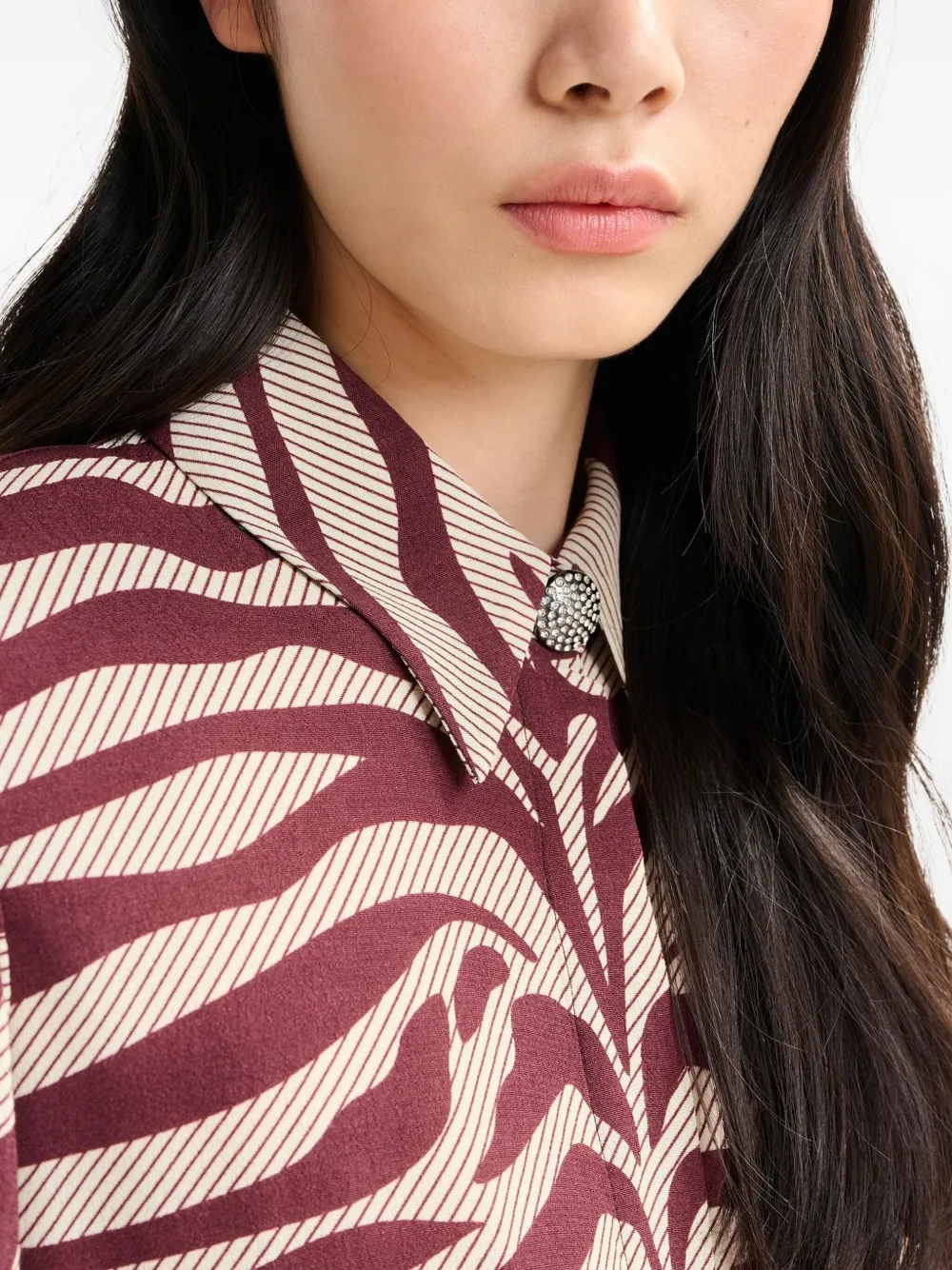 Essentiel Antwerp Zebra-print Shirt In Multi