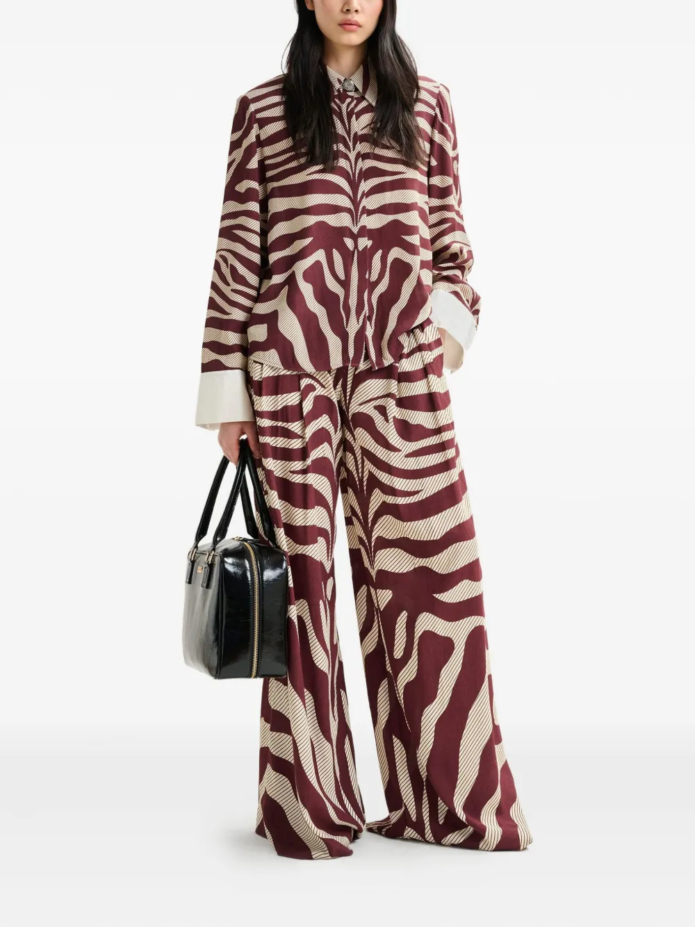 Essentiel Antwerp zebra-print shirt - Rood
