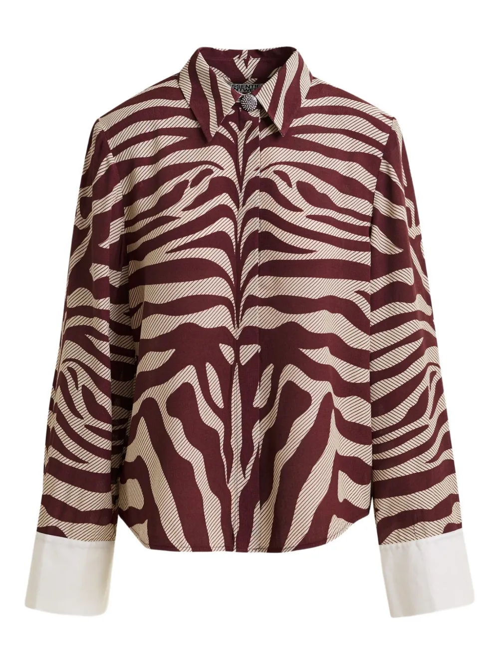 Essentiel Antwerp Zebra-print Shirt In Multi