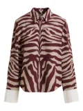 Essentiel Antwerp zebra-print shirt - Red