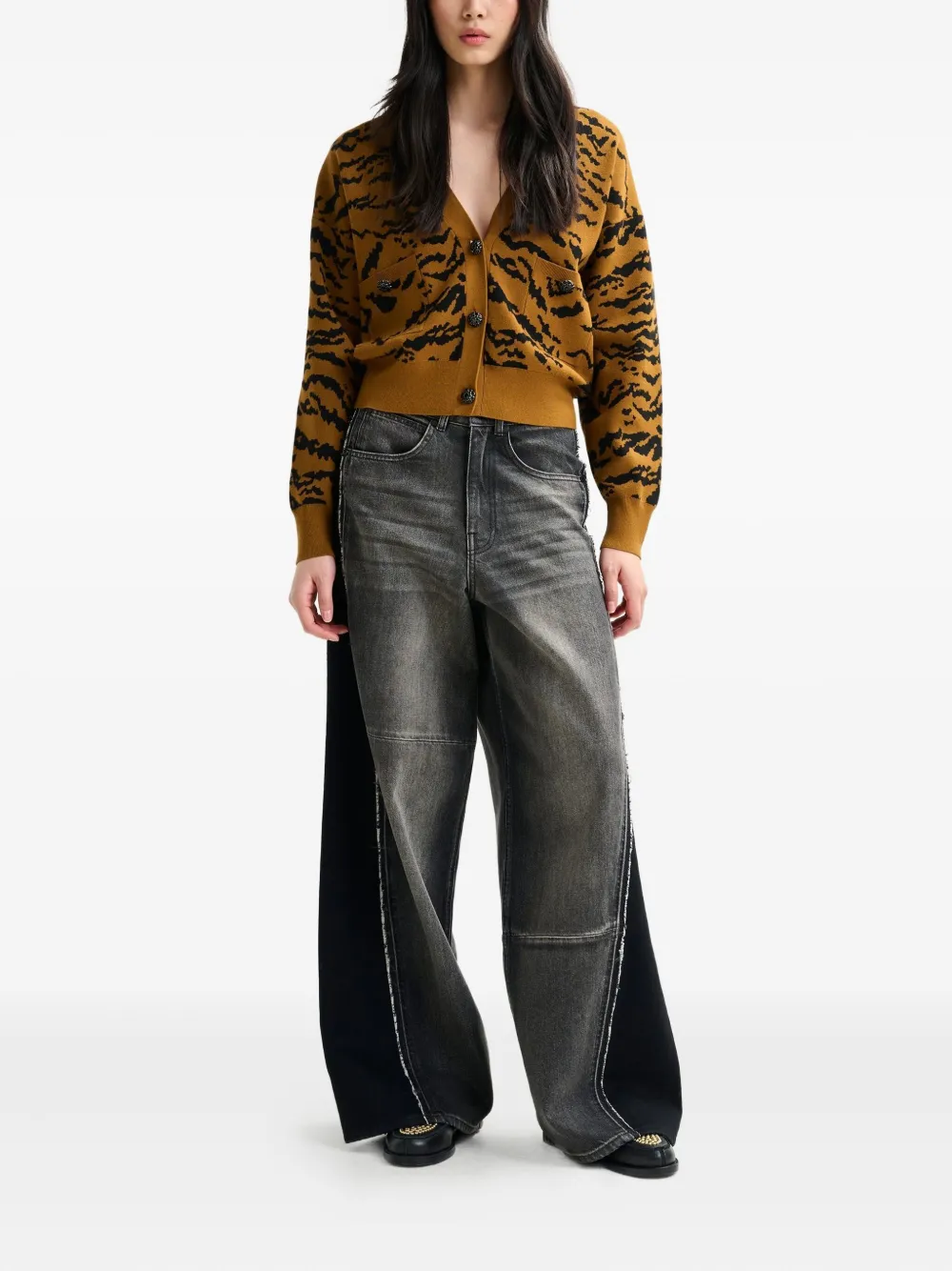 Essentiel Antwerp Icali tiger-pattern cardigan | Cardigans | Image 2