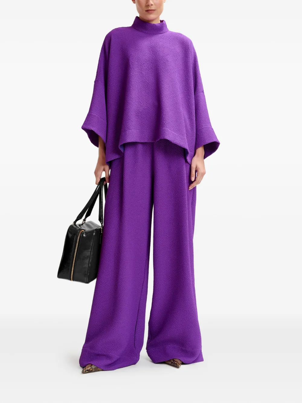 Essentiel Antwerp Blouse met hoge hals - Paars
