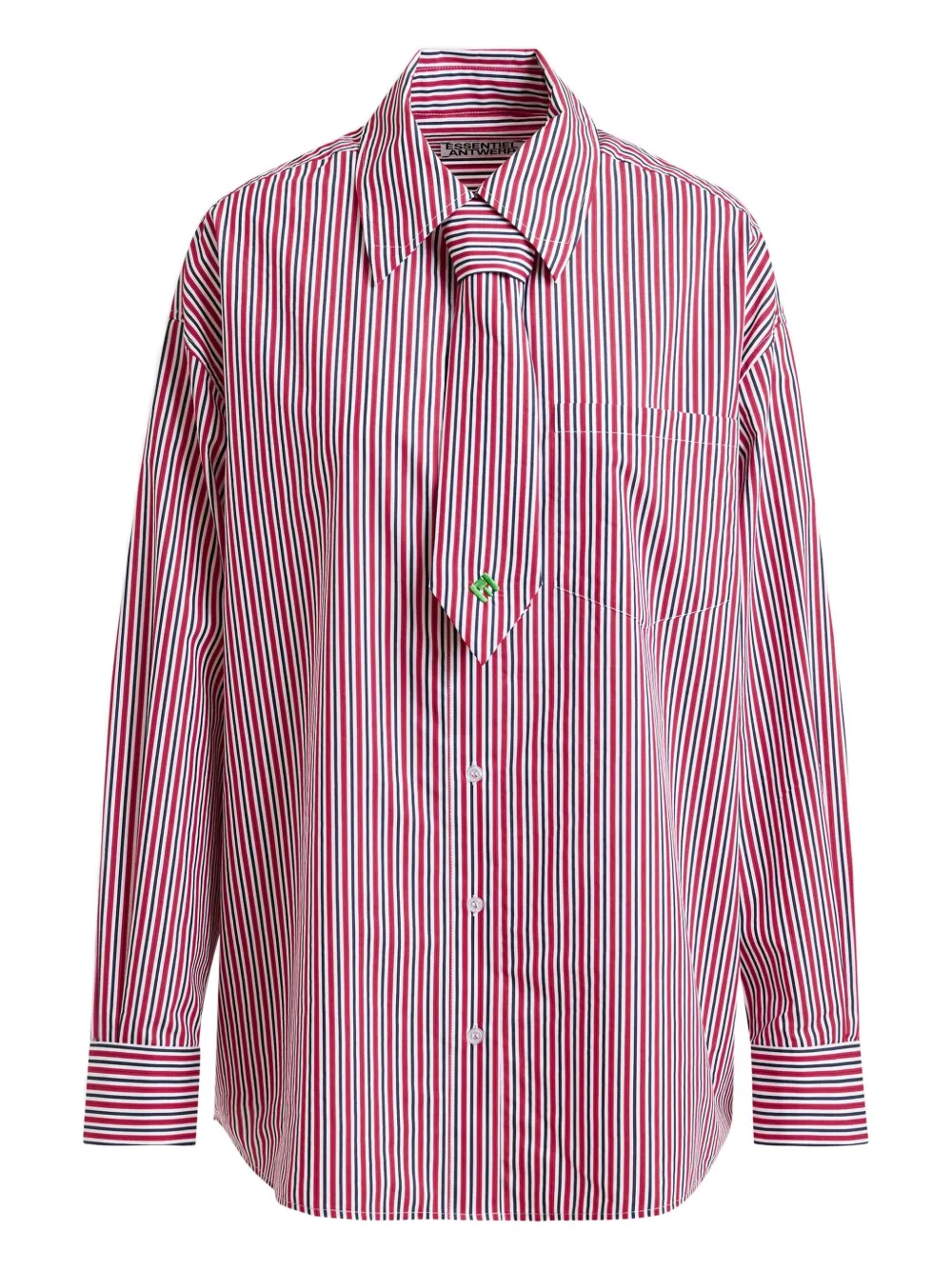 Essentiel Antwerp stripe-pattern shirt | Red | Image 1
