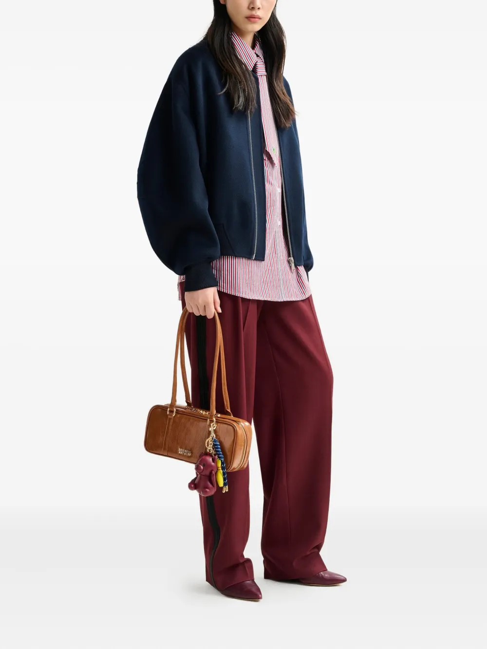 Essentiel Antwerp Stripe-pattern Shirt In Pink