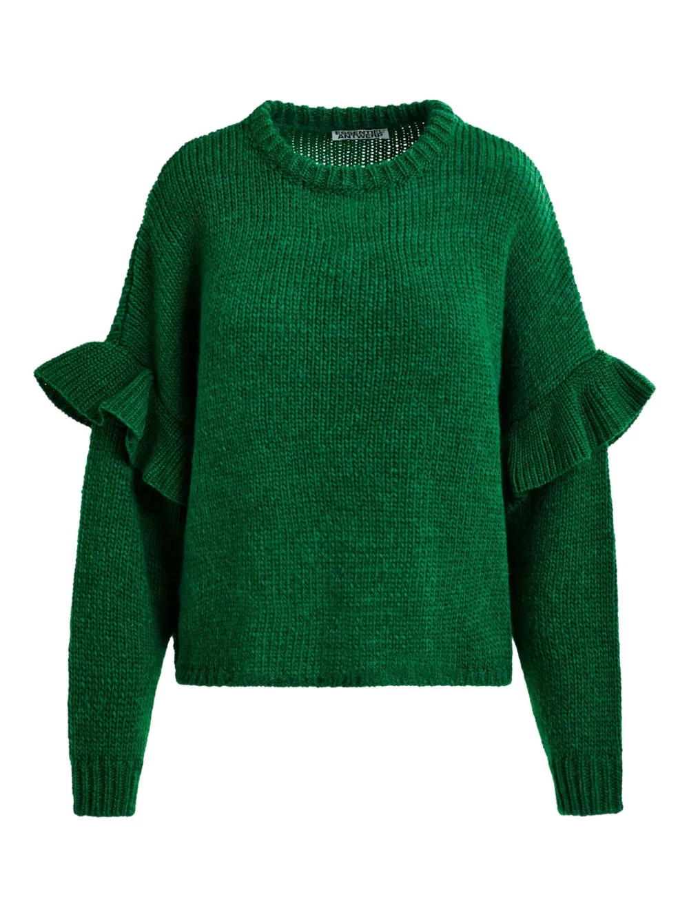 Essentiel Antwerp Ijune ruffle-detail sweater | Green | Image 1