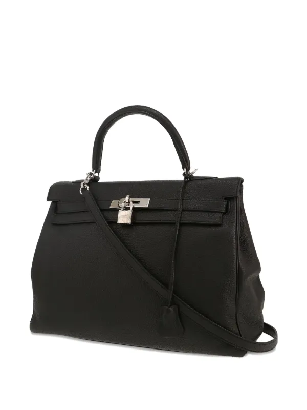 Hermès Pre-Owned 2017 ケリー 35 トゴレザーハンドバッグ | ブラック 
