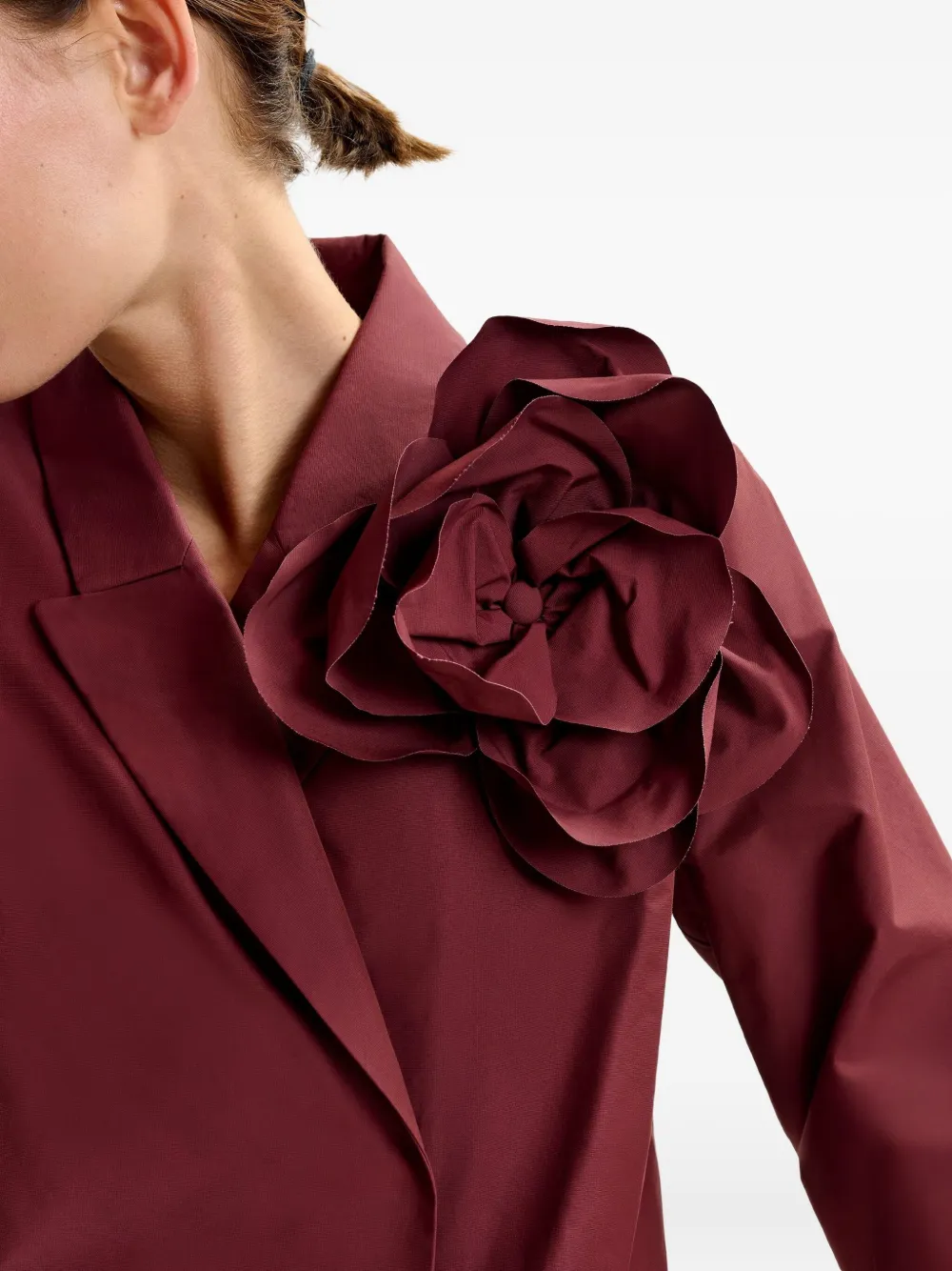 Essentiel Antwerp Rose-embellishment Shirt In Brown