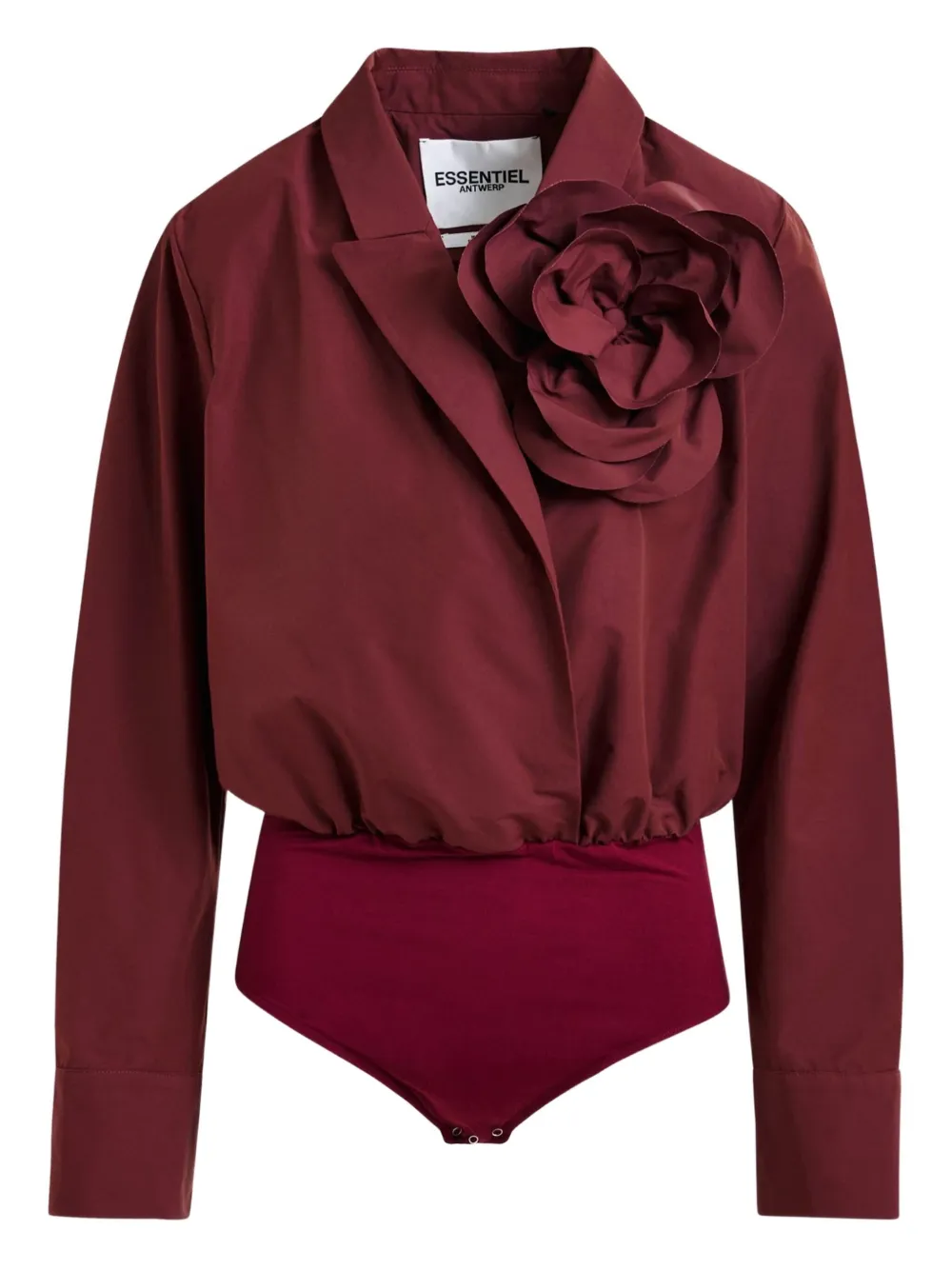Essentiel Antwerp Camisa com aplicação de rosa | Vermelho | Image 1