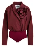 Essentiel Antwerp rose-embellishment shirt - Red