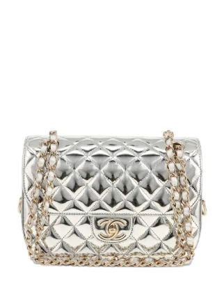 CHANEL ノベルティショルダーバッグキルティング　希少シルバー CHANEL Pre-Owned Timeless キルティング ショルダーバッグ | シルバー