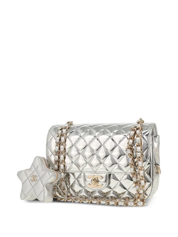 CHANEL キルティング ハンドバッグ CHANEL Pre-Owned Timeless キルティング ショルダーバッグ | シルバー