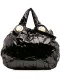 Gucci Pre-Owned 2016-2025 Large Patent Hysteria satchel - Black