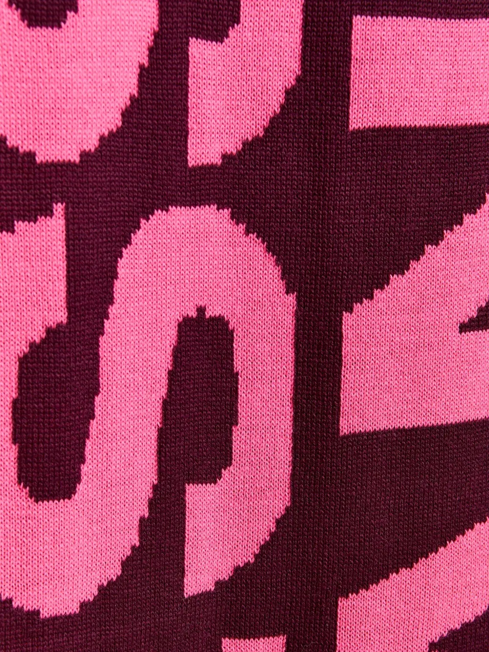 Essentiel Antwerp Sjaal met logo intarsia Rood