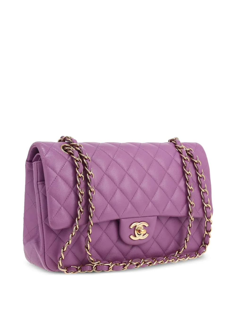 Chanel クラッチバッグ 紫 ファー Chanel クラッチバッグ 紫 ファー Chanel Purple Quilted Lambskin