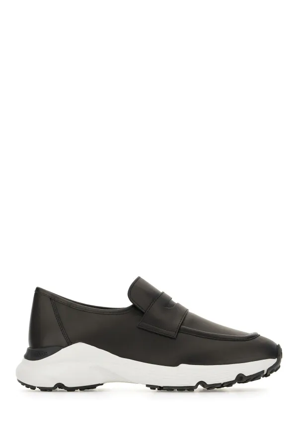 Tod's Leather Penny-slot Sneakers in Black