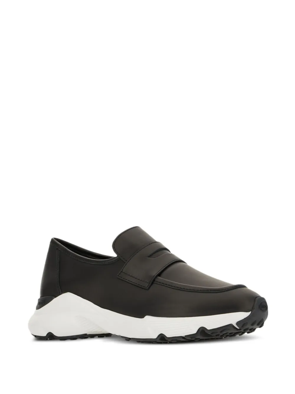 Tod's leather penny-slot sneakers Black