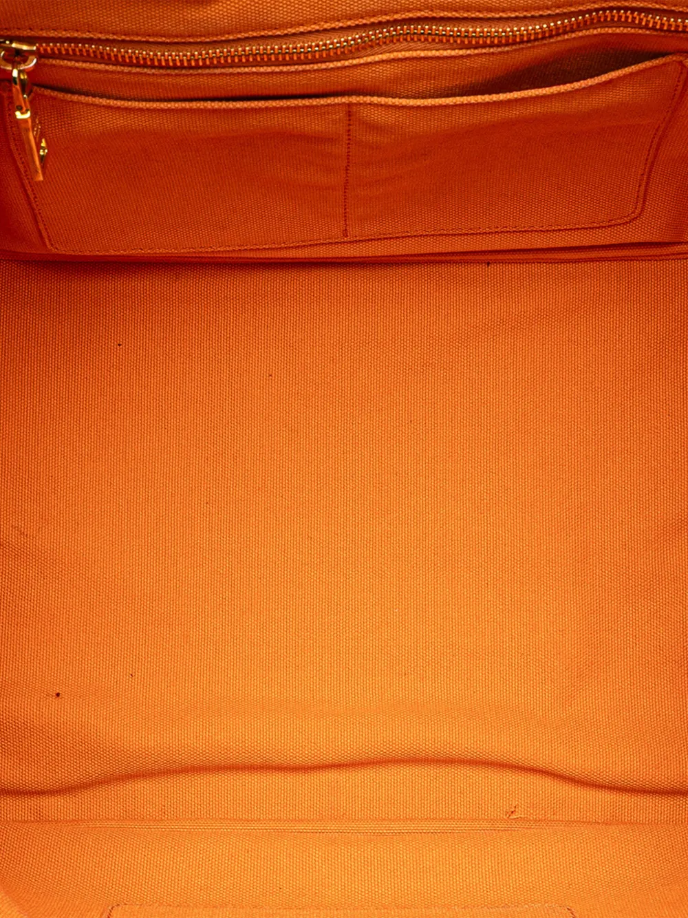 Pre-owned Prada 2010-2025 Canvas Canapa Bijoux Satchel In Orange