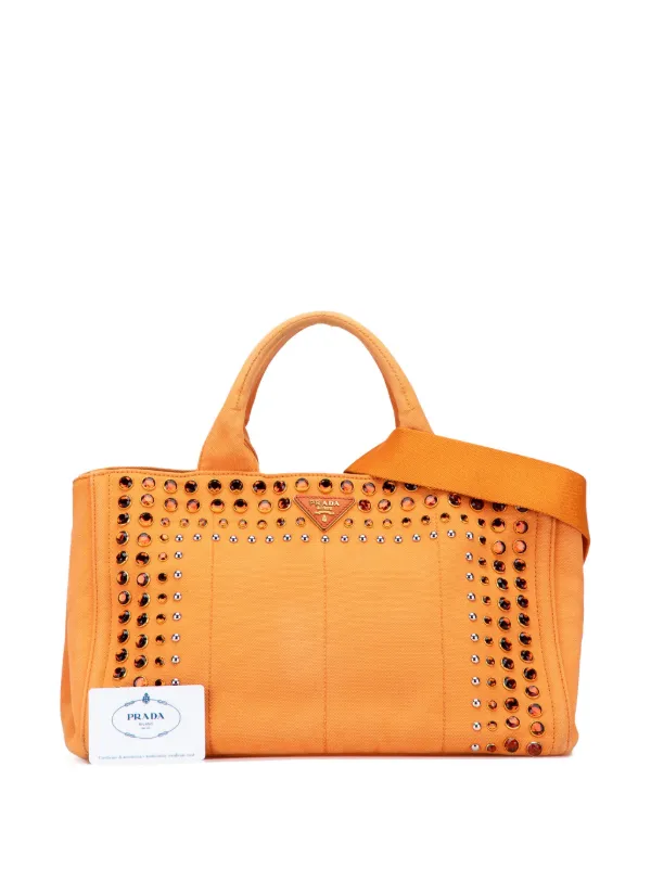 プラダ カナパ オレンジ PRADA（プラダ）トートバッグ オレンジ サイズ:- レディース